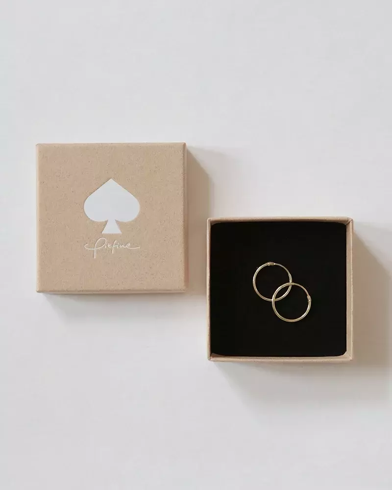 Pikfine Franka Minimalistische Creolen aus Silber